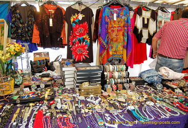 Costume jewelry and women's blouses